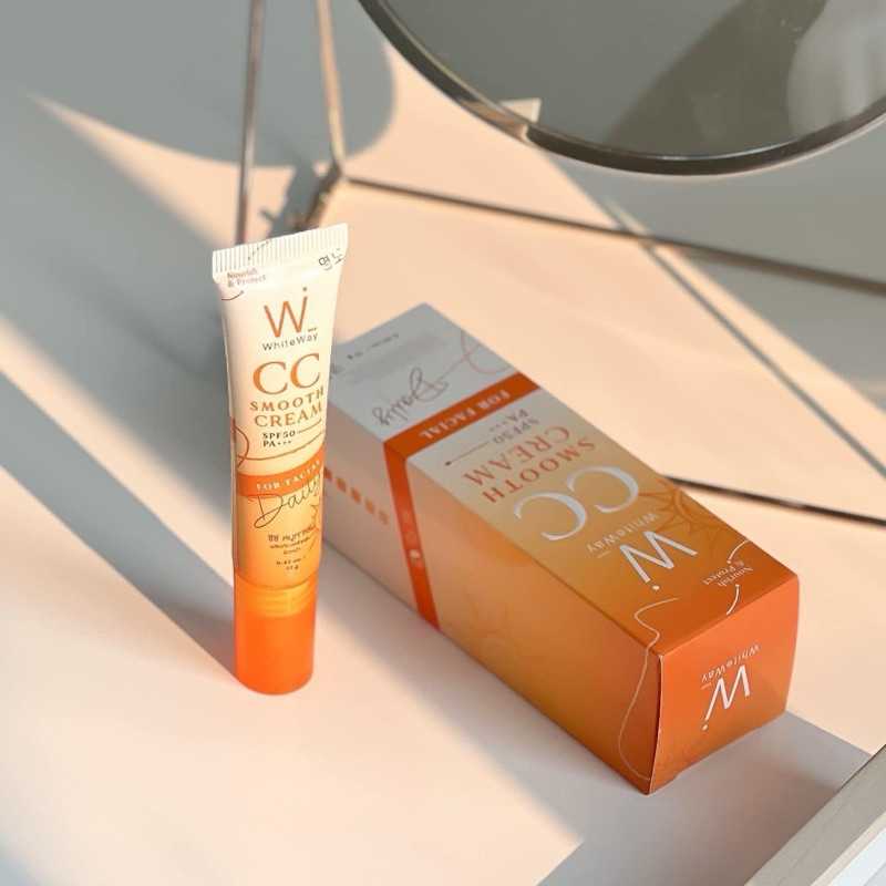 �ٻ�Ҿ���2 �ͧ�Թ��� : White Way CC Smooth Cream SPF50 PA+++ (�ѹᴴ�Ƿ�����)