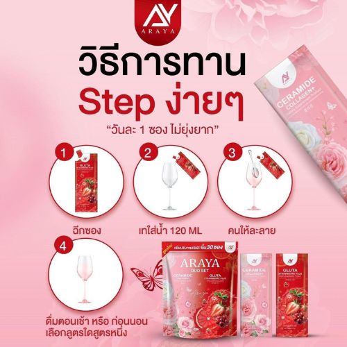 �ٻ�Ҿ���5 �ͧ�Թ��� :  �����ਹ ����� �� Araya Collagen Duo Set 
