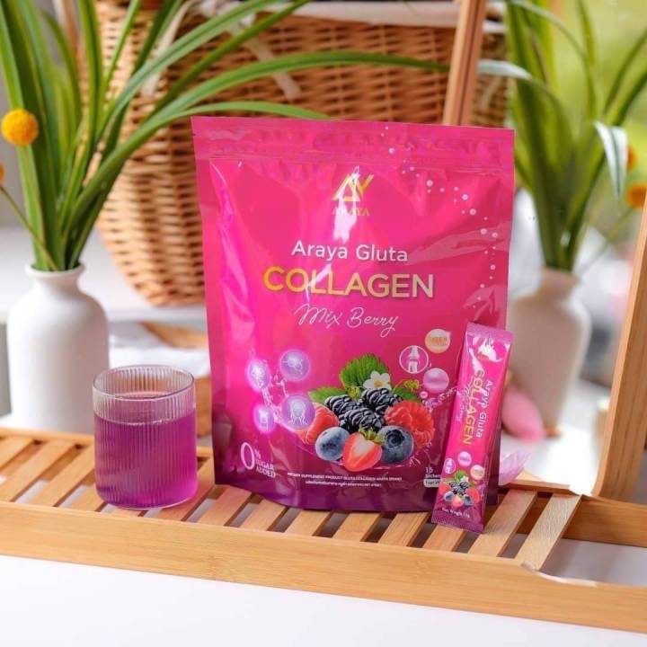 �ٻ�Ҿ���6 �ͧ�Թ��� : Araya Gluta Collagen Mix Berry ����� ��ٵ�� �����ਹ �ԡ���������